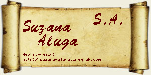 Suzana Aluga vizit kartica